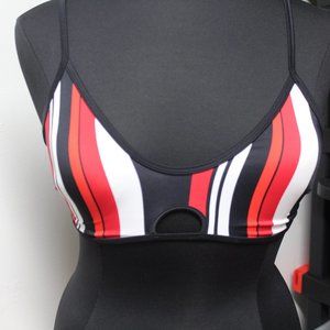 Cupshe black red white bikini top XXL Beach Vacation